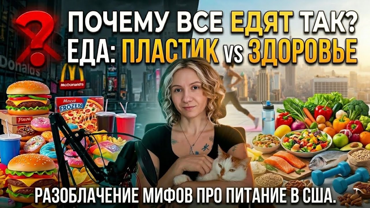 АМЕРИКА: ПЛАСТИКОВАЯ ЕДА ИЛИ ЗОЖ? Развеиваю самые популярные мифы про питание в США 