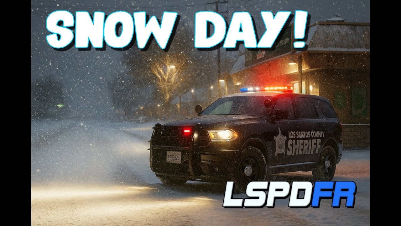 LSPDFR🔴| Snow Day! | New Build! | Real Police Roleplay | #lspdfr #gtav