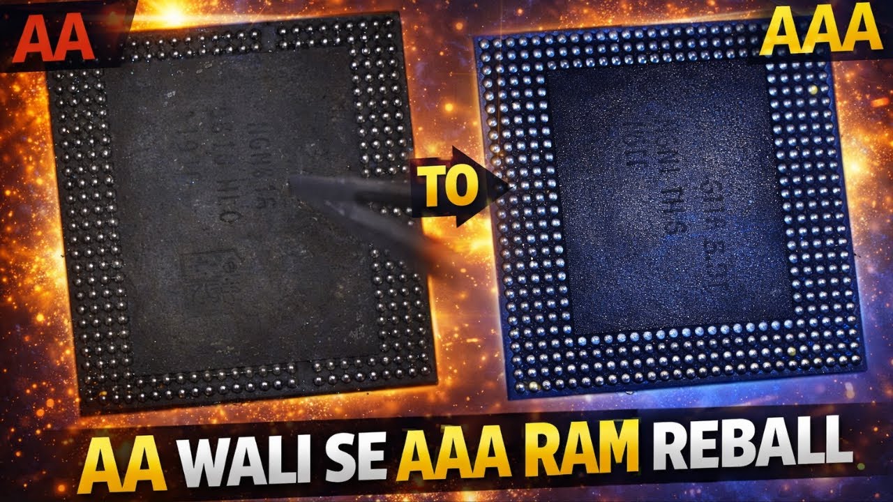 7️⃣ Dual Decker CPU-RAM Reball 💥 HIGH HEAT Method Explained  Most Dangerous Samsung