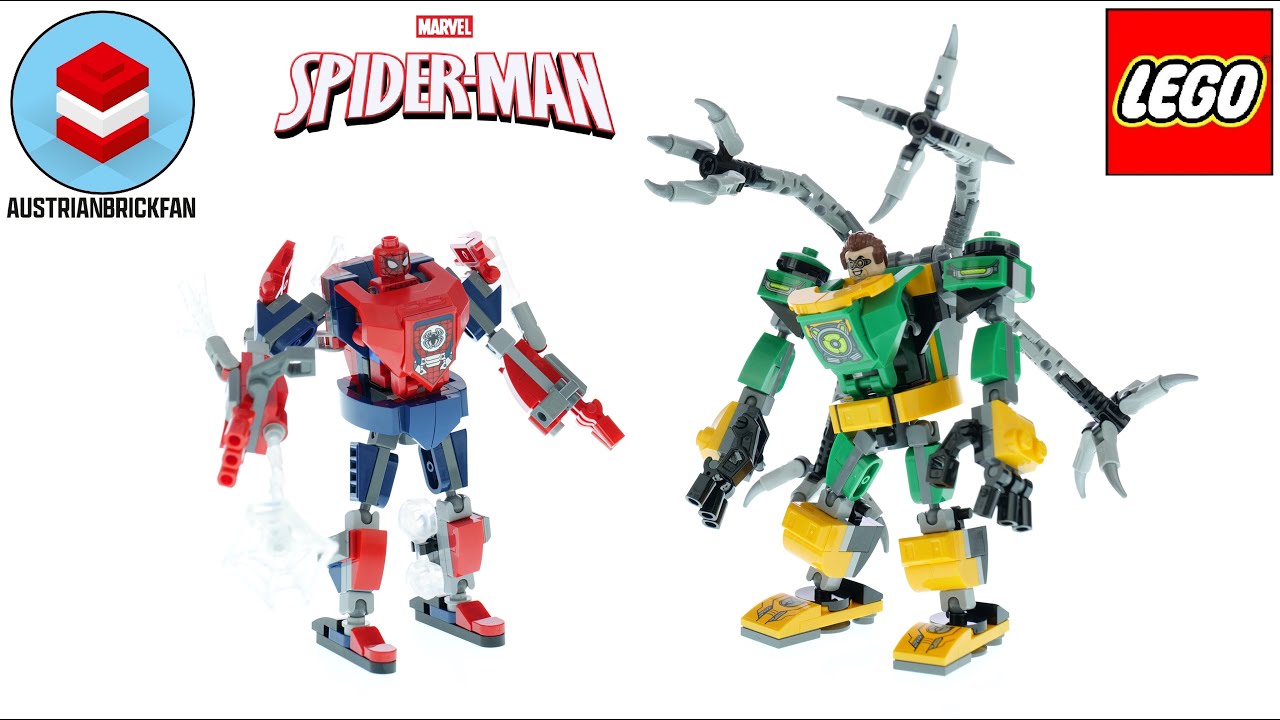 LEGO Spiderman 76198 Spider-Man & Doctor Octopus Mech Battle Speed Build