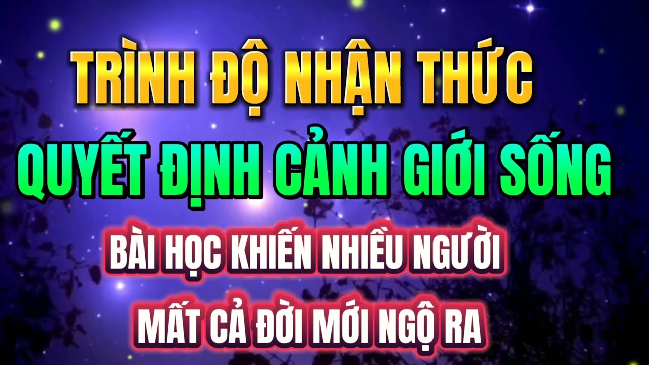 TRÌNH ĐỘ NHẬN THỨC CÀNG CAO CUỘC SỐNG CÀNG VIÊN MÃN | Mỗi Ngày Tiến Bộ 1%