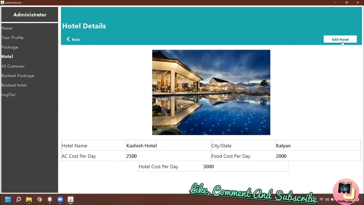 Travel And Tourism Management System Project In Java + MySql Database