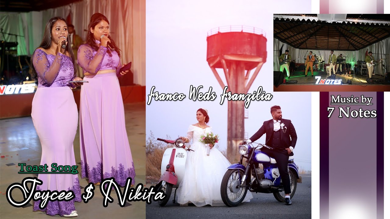 Toast Song by Joycee & Nikita / franzilia weds Franco / music by band 7notes