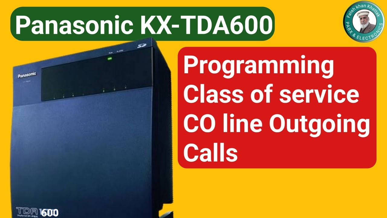 Panasonic kx-TDA600 | Outgoing Calls | Class of service |