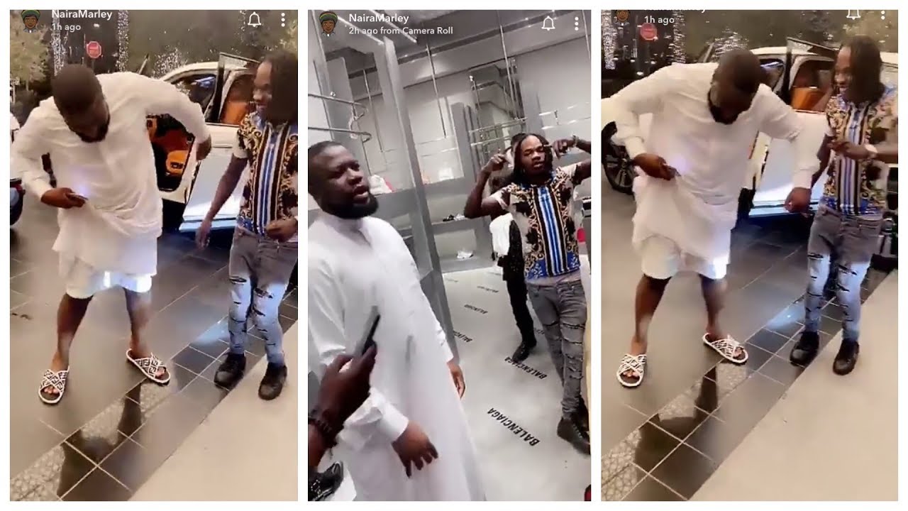 NAIRA MARLEY Makes BILLIONAIRE HUSHPUPPI to Tear His Gucci Clothes & Dance