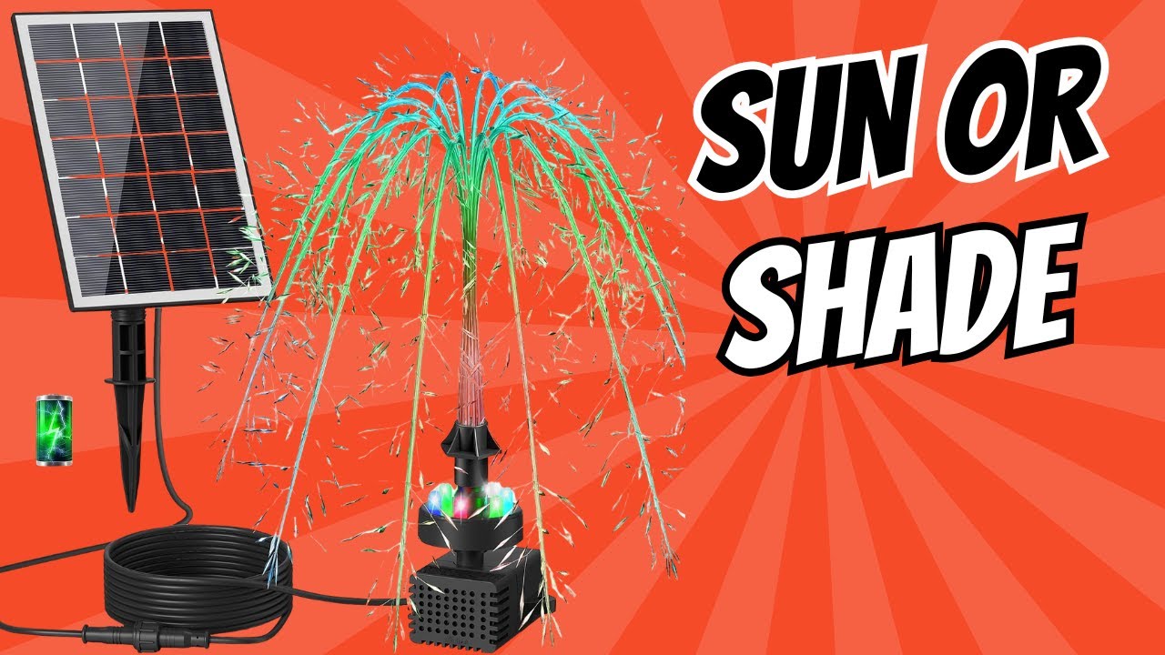 GAIZERL 3.5W Solar Fountain Pump REVIEW!