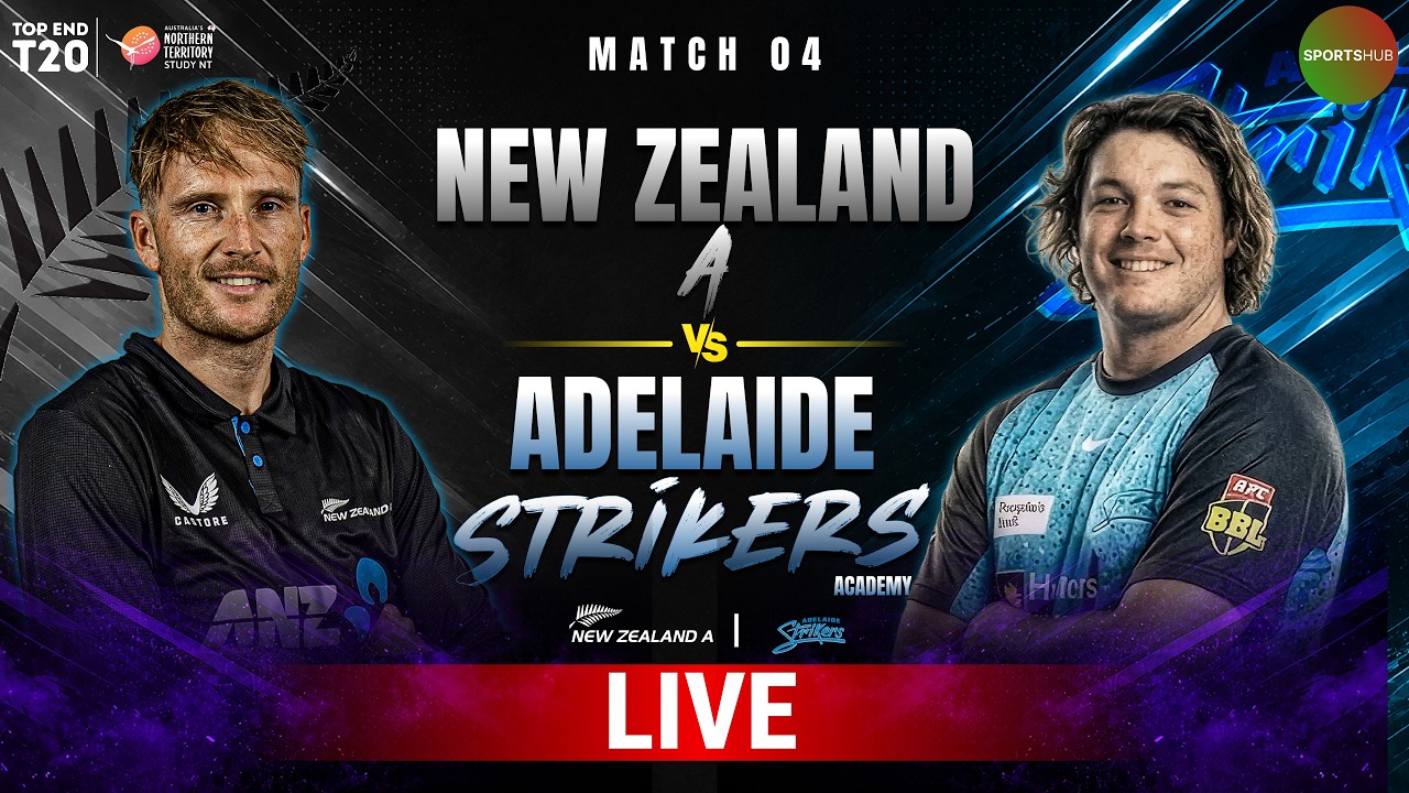 LIVE | New Zealand vs Strikers | Match 4 | Top End T20 Series 2026 | ZP1K