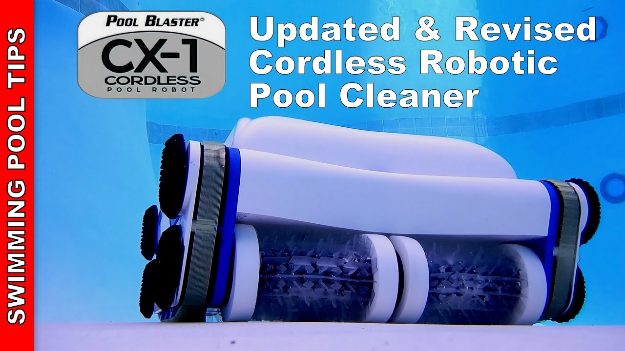 Pool Blaster CX-1 Cordless Robotic Pool Cleaner Updated: New 4-Hour Run Time & Enhanced Features!