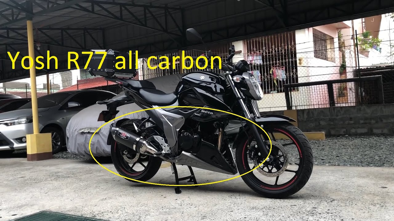 Gixxer 155 - Yoshimura R77 all Carbon Fiber exhaust