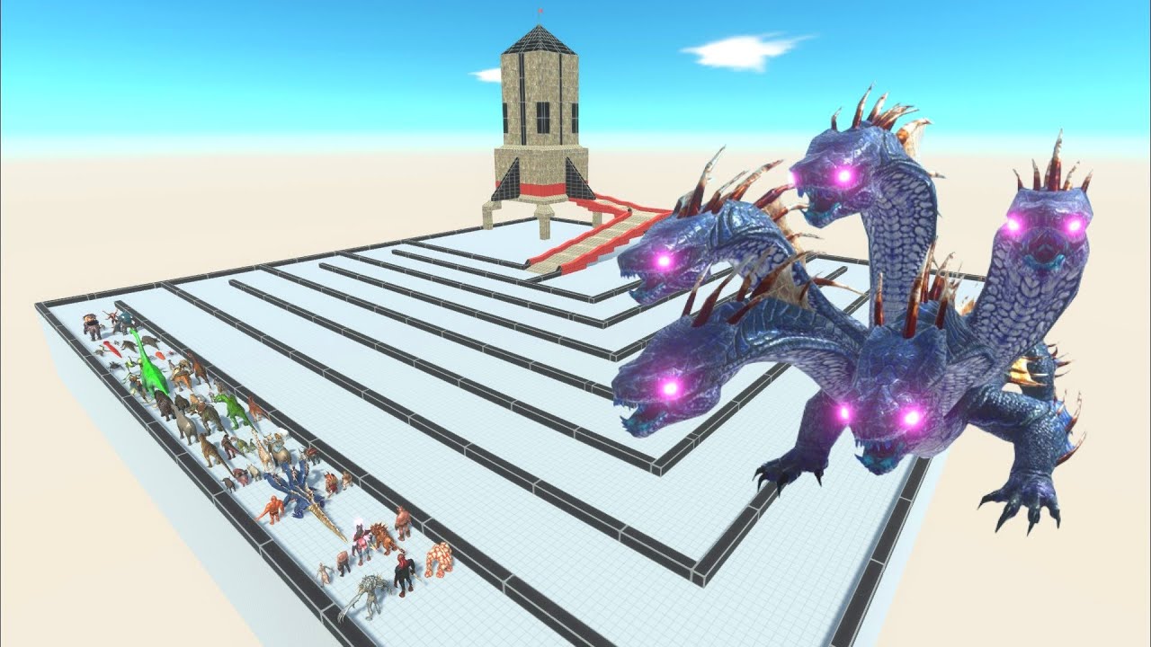 ESCAPE FROM ALIEN HYDRA - Survived Mode - Animal Revolt Battle Simulator