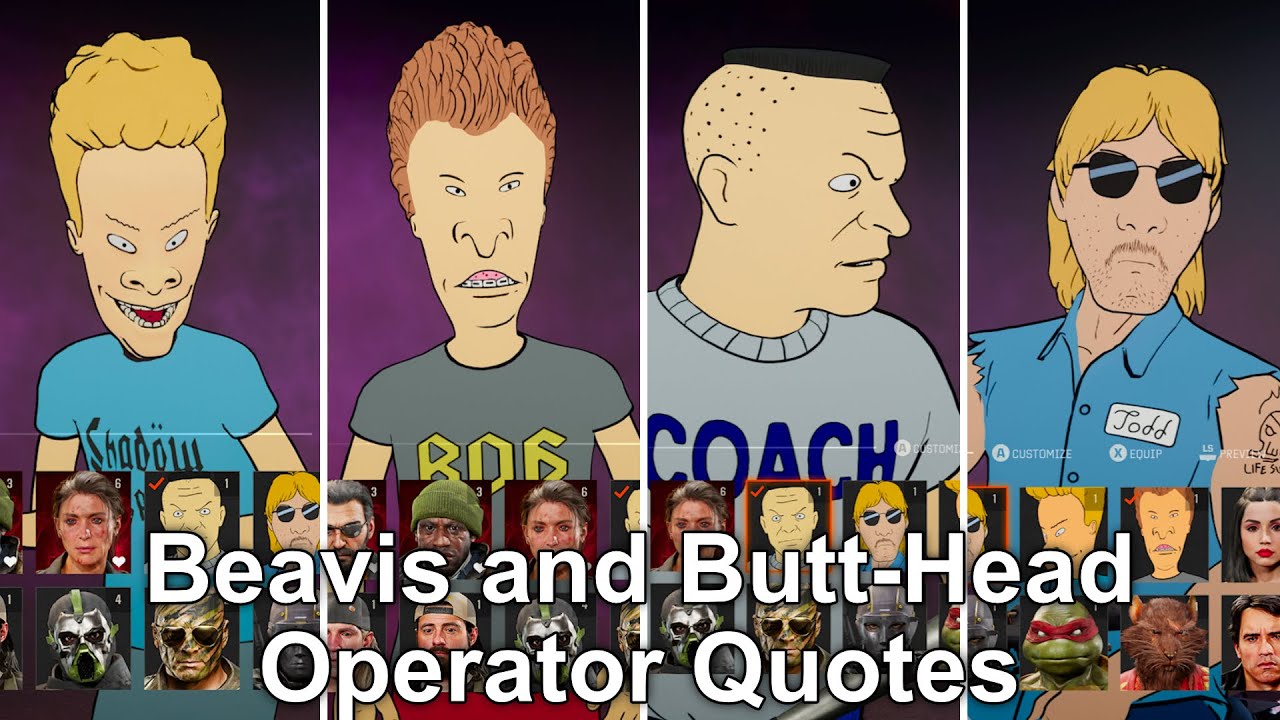 Black Ops 6 Zombies - Beavis and Butt-head Event Operator Quotes