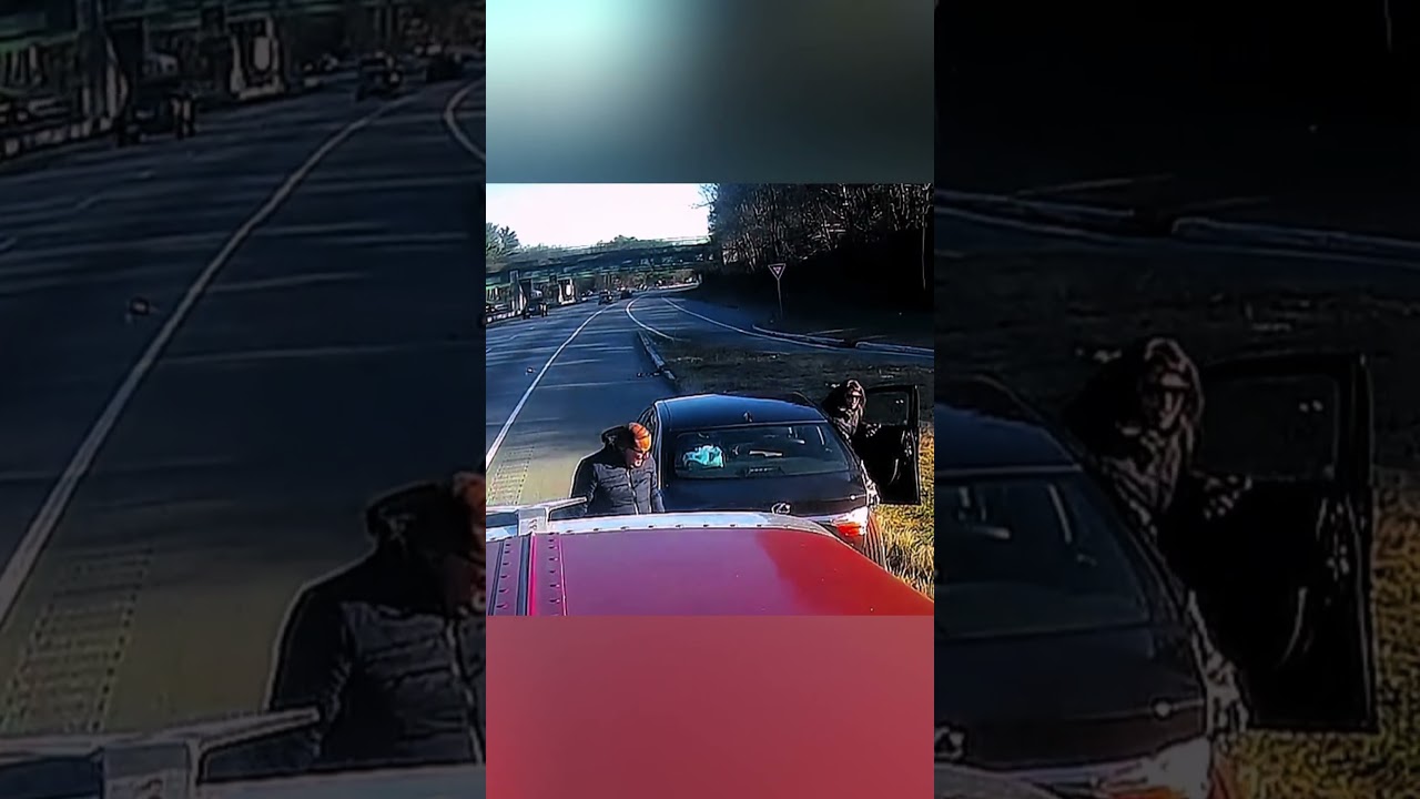 His Ego wasn't Ready to Accept Stupidity 😳 #truck #instantkarma #idiotsincars #dashcam