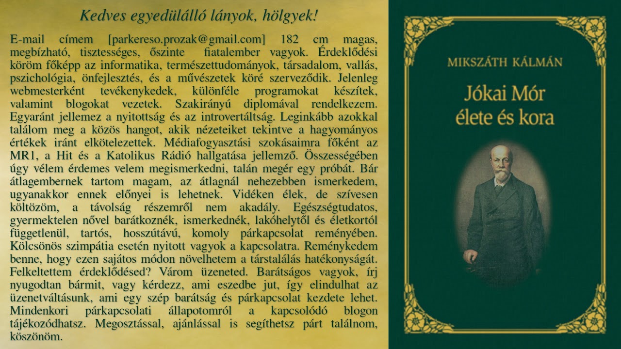 Mikszáth Kálmán - Jókai Mór élete és kora I. rész (hangoskönyv)