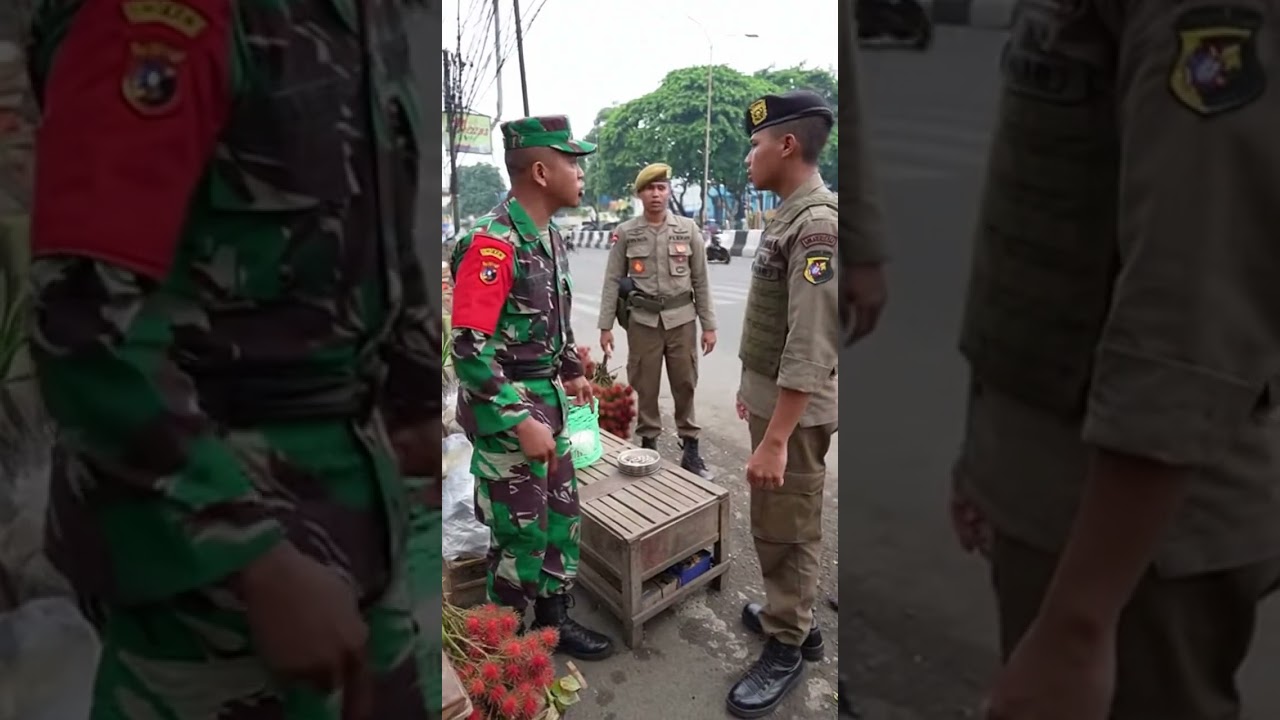 TNI ngamuk sama satpol PP karena merazia nenek jualan rambutan