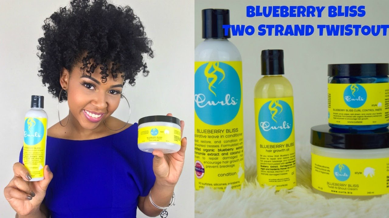 Defined Two Strand Twistout W/ Perm Rods Using CURLS BLUEBERRY BLISS COLLECTION