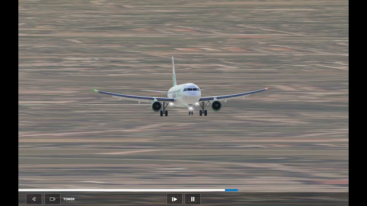 Aterrizaje De Mantequilla Con El Airbus A320-200 De Viva Aerobus En Real Flight Simulator 