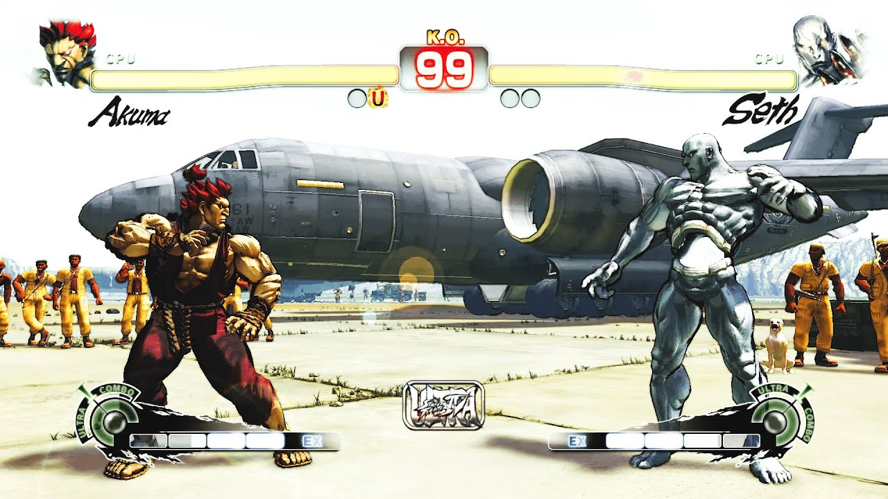 Akuma vs Seth (Hardest) Street Fighter 4.