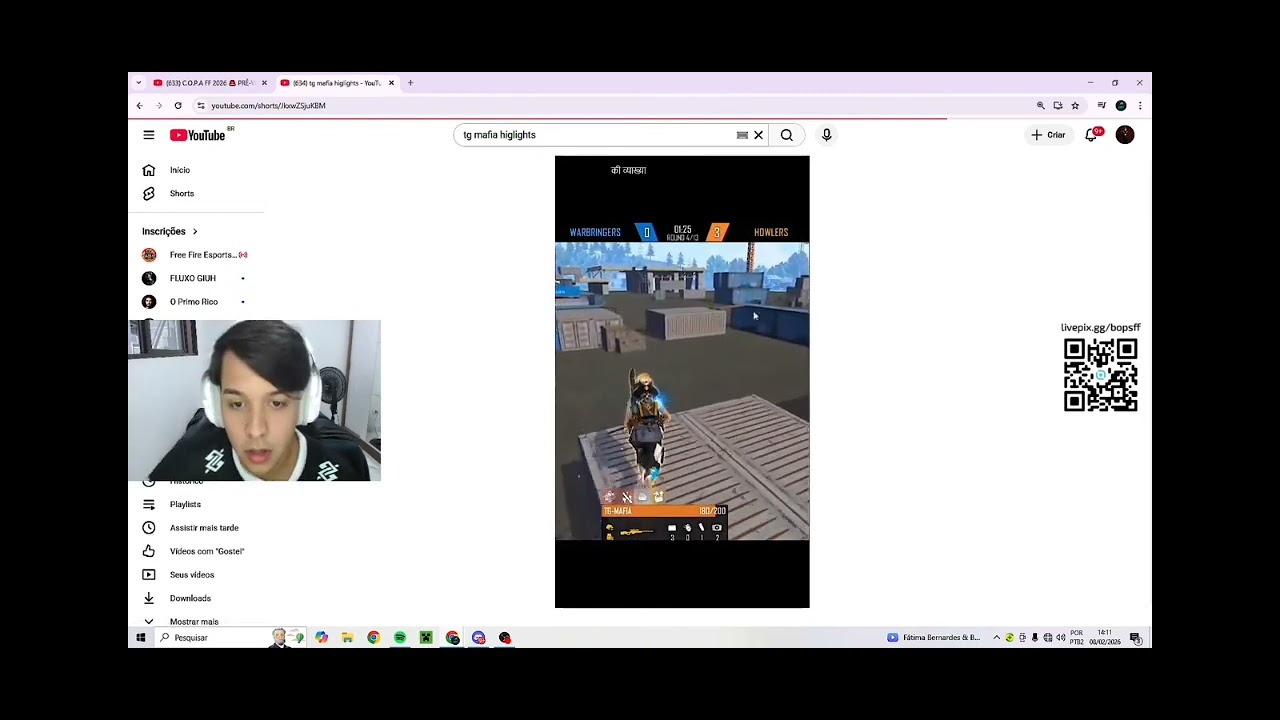 Again Fluxo Bops React on TG Mafia😱Free Fire Max Esports Tournament #freefire