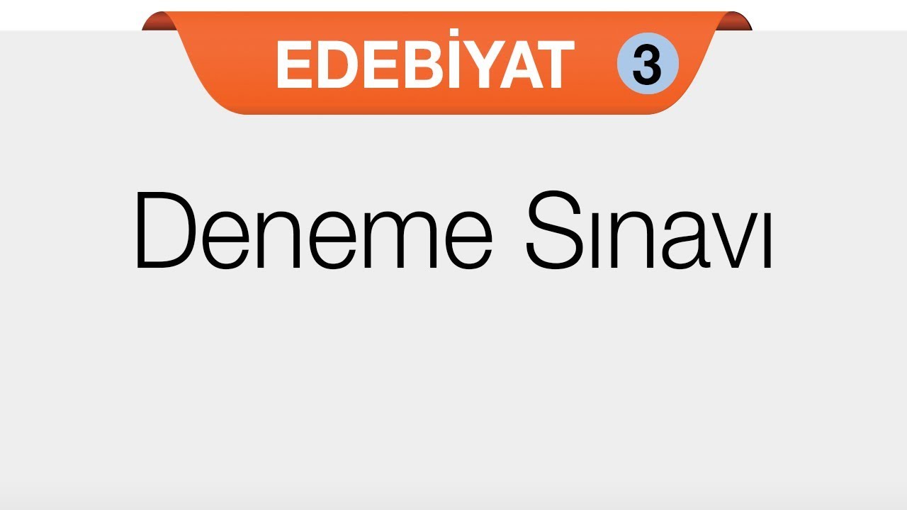 Türk Edebiyatı 3 -  Deneme Sınavı ( 10 Soru )