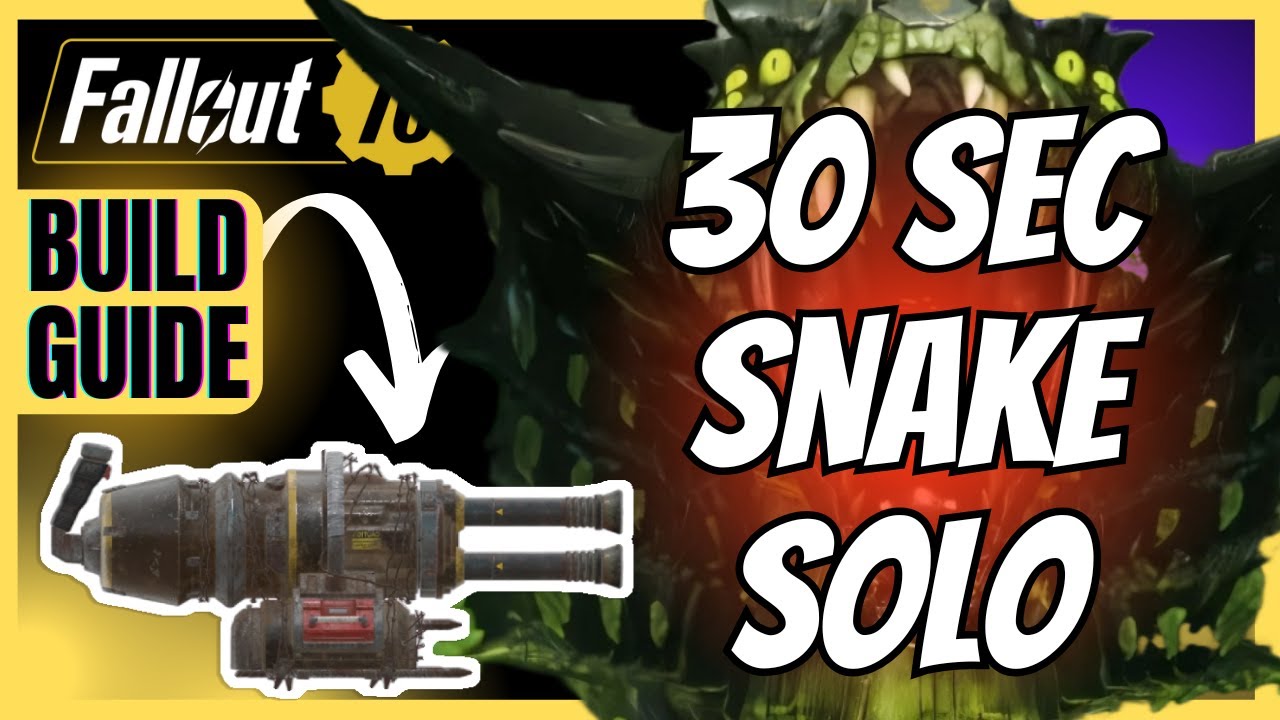 INSANE 0:30sec SNAKE Pepper Shaker Build +Bonus EN06 TEST | Fallout 76
