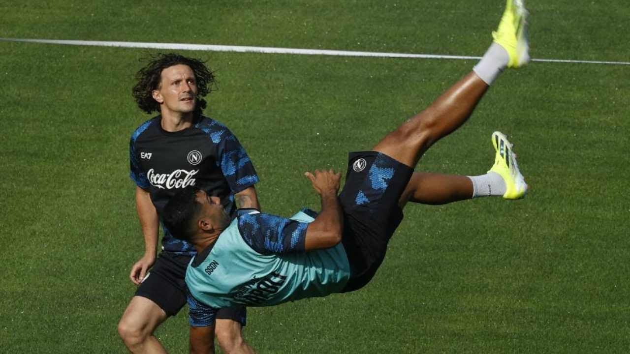 Napoli a Dimaro, prima PARTITELLA in allenamento ⚽ VIDEO INTEGRALE