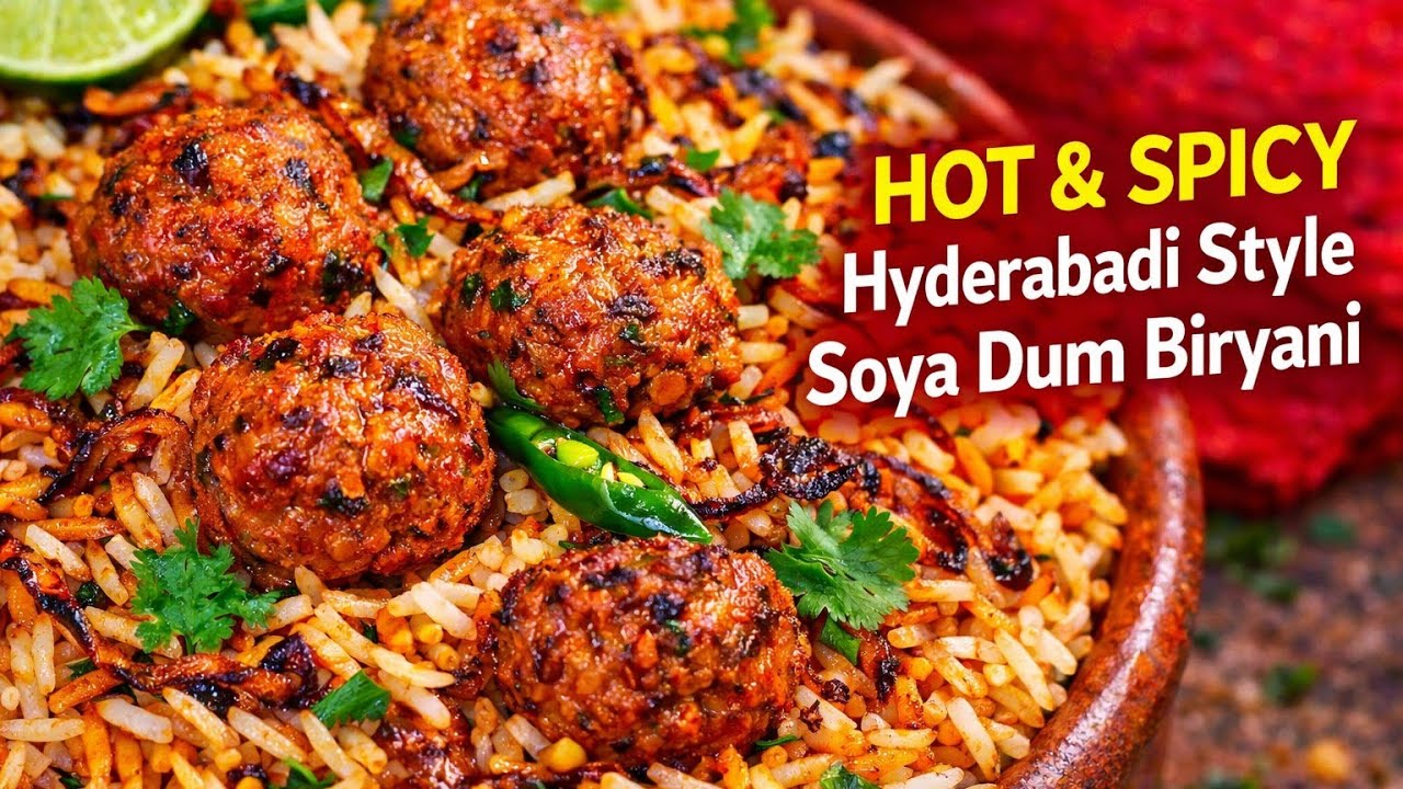 Restaurant Style Soya Dum Biryani in Tamil 😋🔥 | Perfect Veg Dum Biryani Recipe #soya #biryani