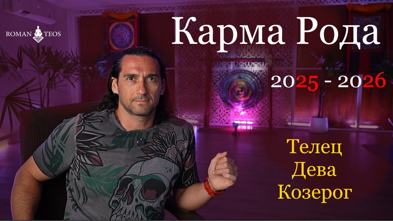 Транзит Кармических Узлов 2025 - 2026: Телец Дева Козерог. Что такое Карма Рода? Роман Тэос
