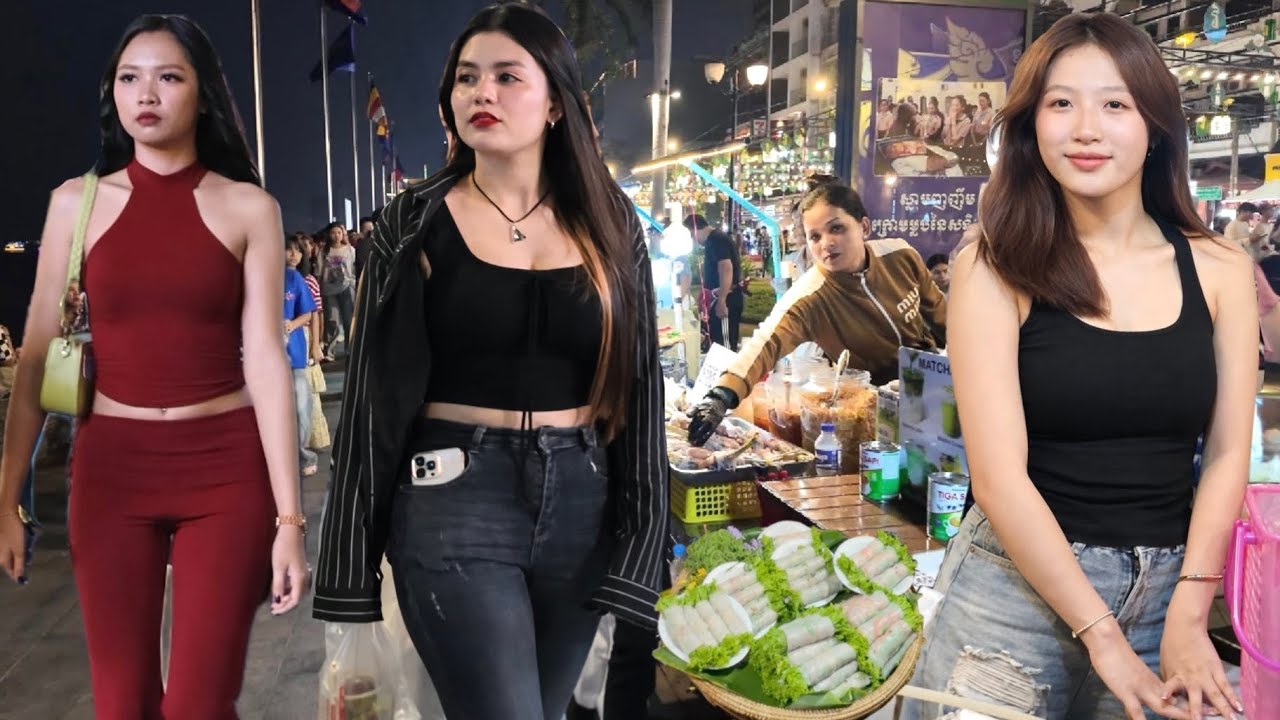 Amazing Walking Tour in Cambodian STREET FOOD 2026 - Explore Phnom Penh Night Market Tour 4K
