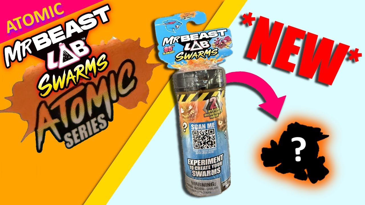 Unboxing the NEW MrBeast Lab Swarms ATOMIC SERIES early! (Series 2)