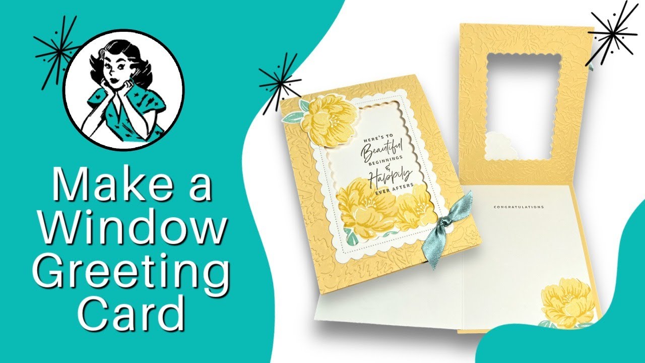 🔴 How to Make A Window Greeting Card Reveal A WOW