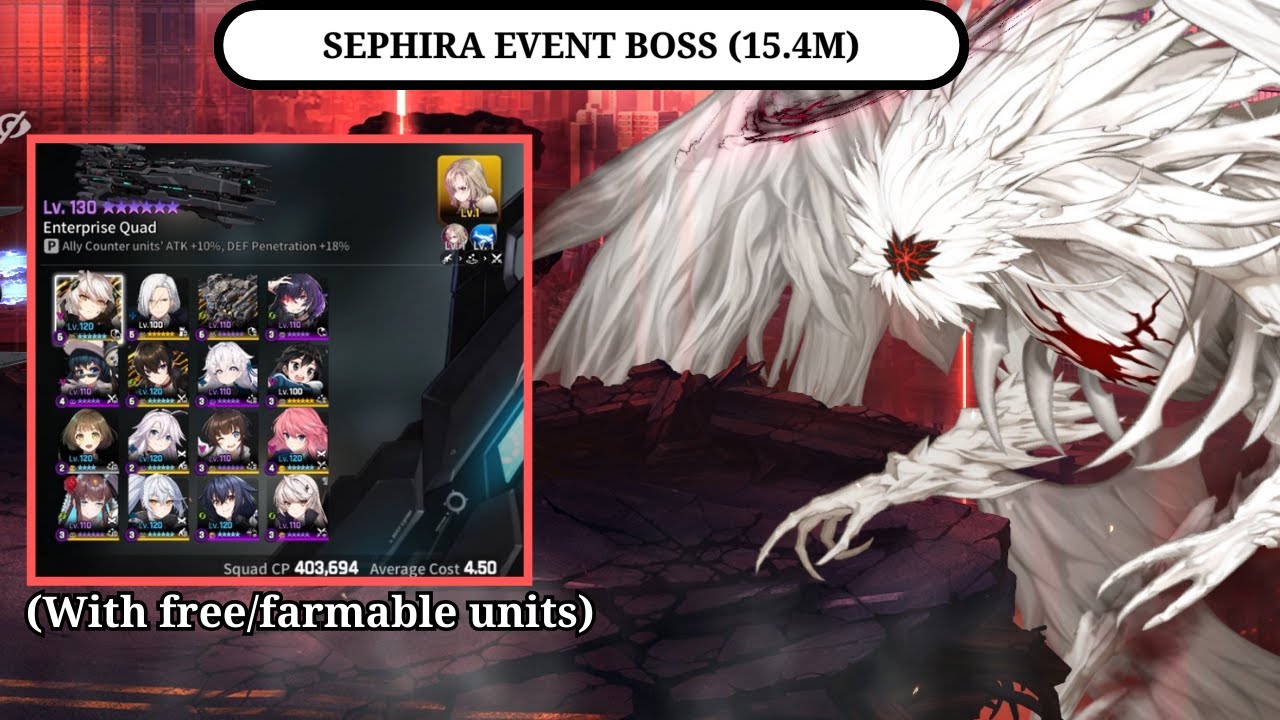 [Counterside] Guardian of Sephira (Event Boss) Attempt