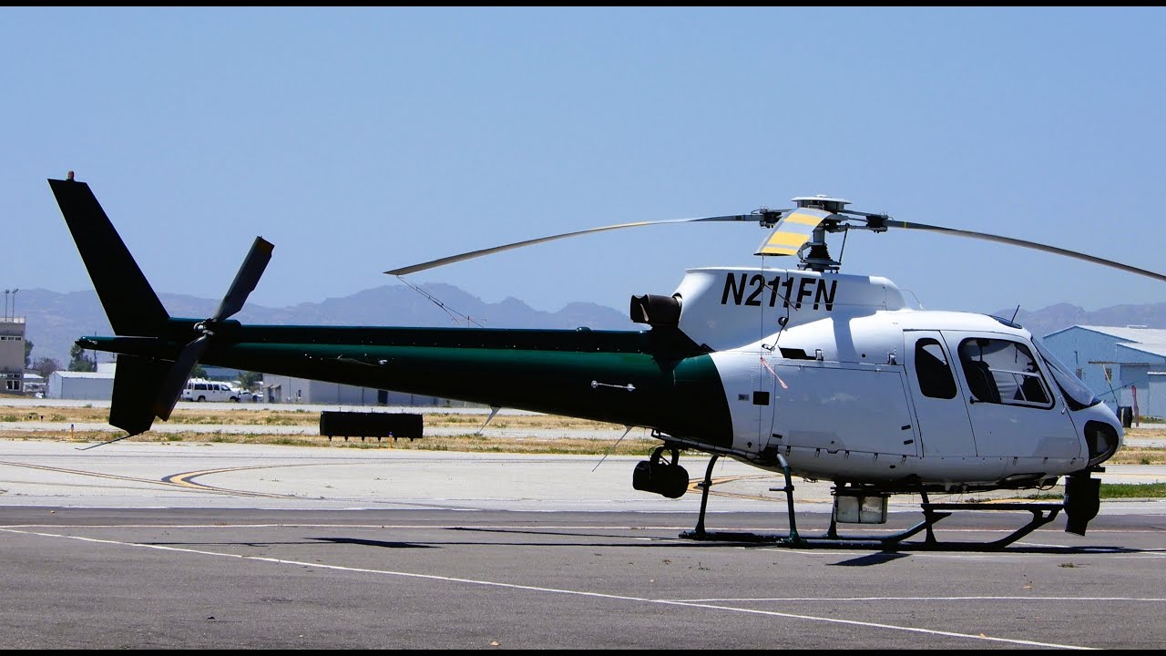 AS350 AStar News Helicopter Takeoff & Landing AS350 N211FN Van Nuys Airport 2018 H125 Fox 11
