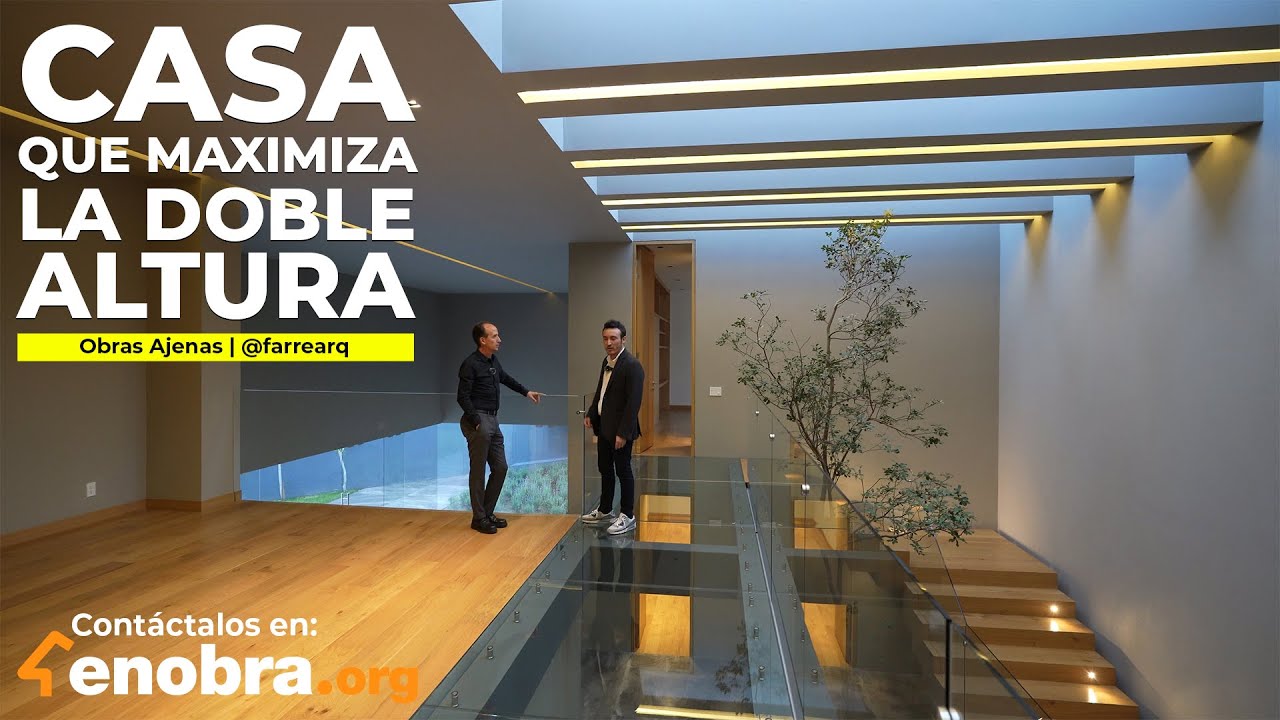 CASA con DOBLE ALTURA OPTIMIZADA y MÁRMOL SANTO TOMÁS | @farrearquitectos5671 | Parte 2