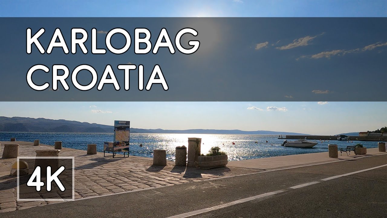 Walking Tour: Karlobag, Croatia - 4K UHD Virtual Travel