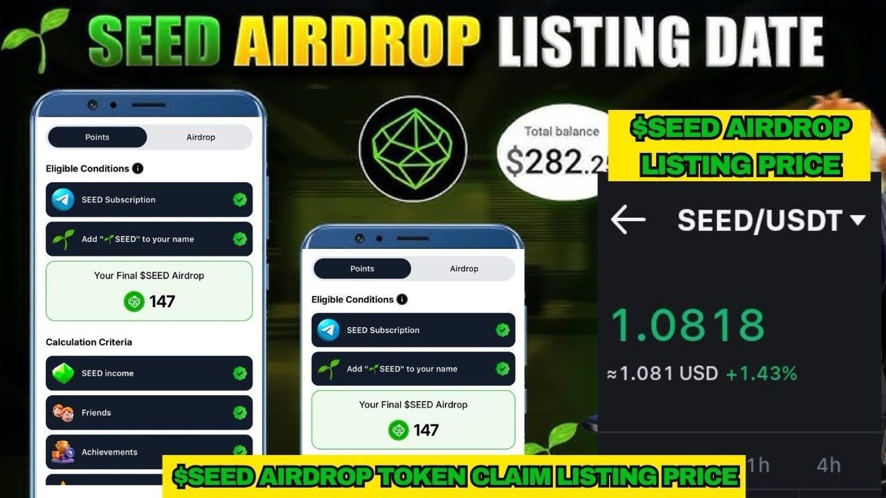 How to CLAIM your SEED AIRDROP CLAIM to WALLETS and EXCHANGES