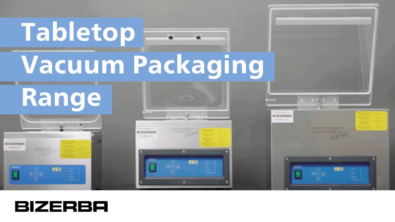 Bizerba Komet Tabletop Vacuum Packaging Range