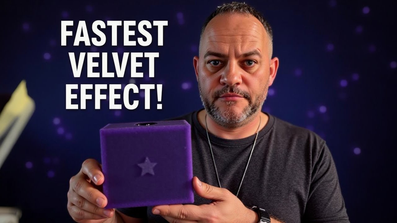 The FASTEST Way to Get a VELVET Effect in UV Resin! 🌟