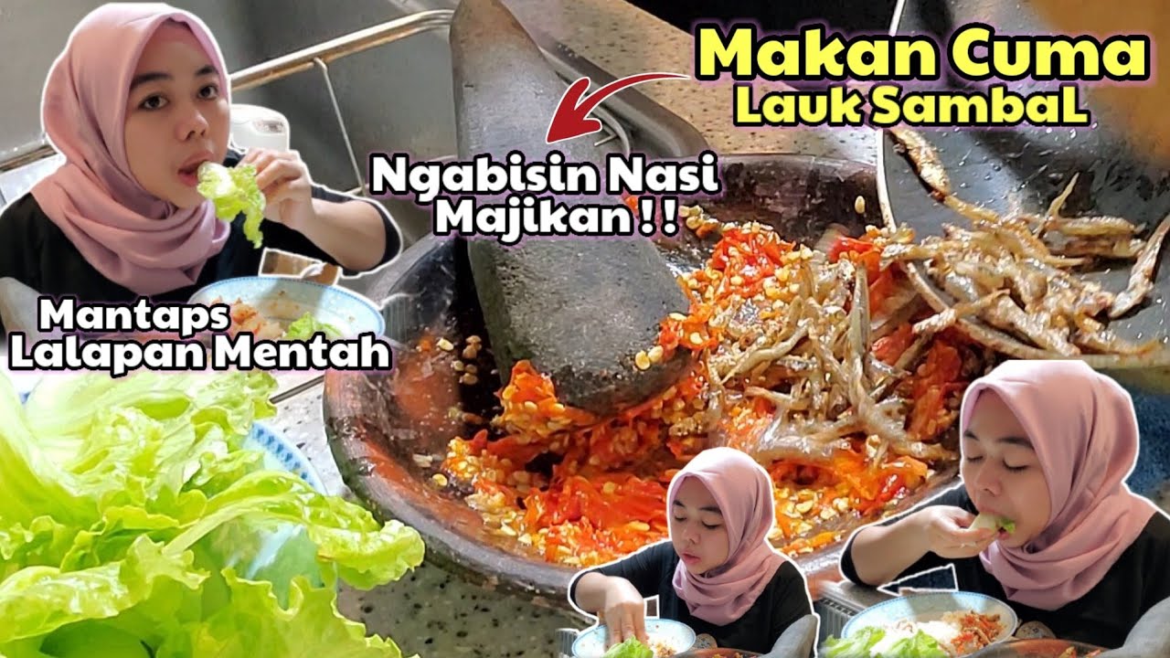 PEDAS'NYA ⁉️ Cuma Lauk SambaL - Ngabisin Nasi Majikan