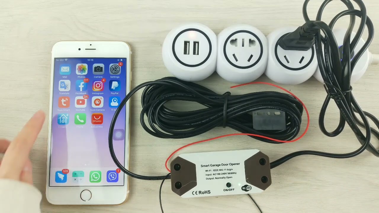 Tuya WiFi Garage Door Opener Smart Gate Door Controllor Compatible Alexa Echo Google Home Smart Life