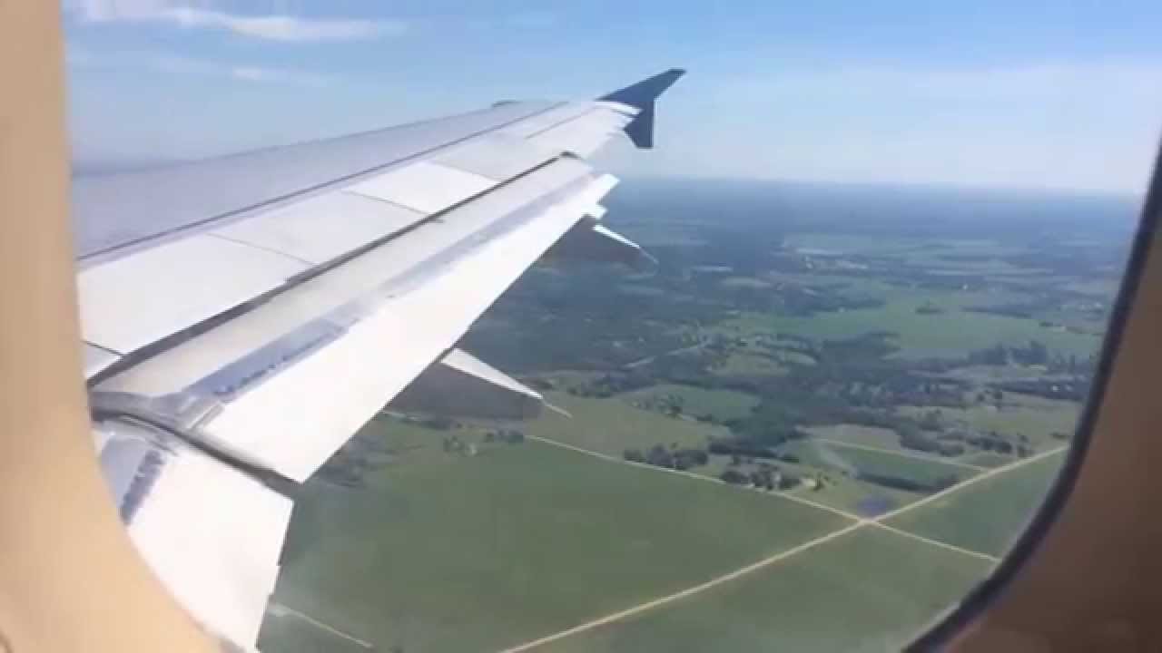 Delta Air Lines A319 Landing at Des Moines International Airport