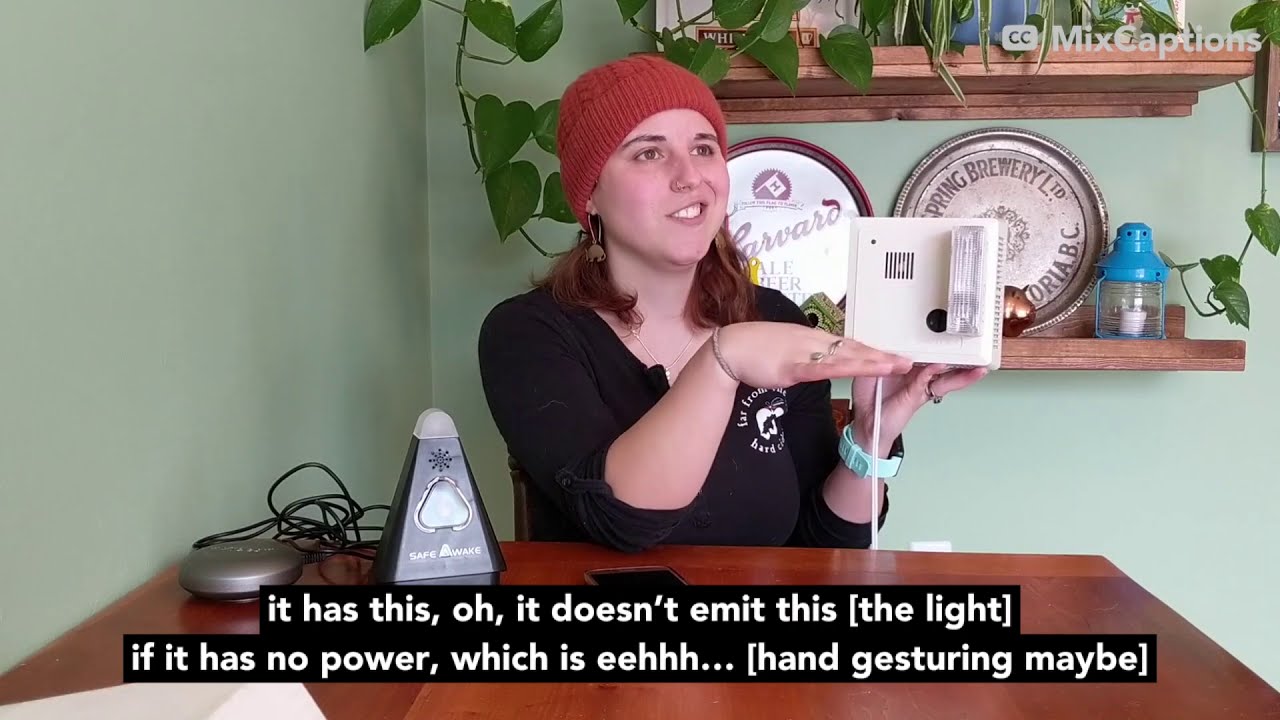 Fire alarms for deaf people!