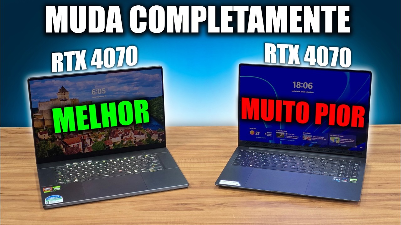 COMO É POSSÍVEL NOTEBOOKS COM A MESMA GPU TEREM TANTA DIFERENÇA DE DESEMPENHO?