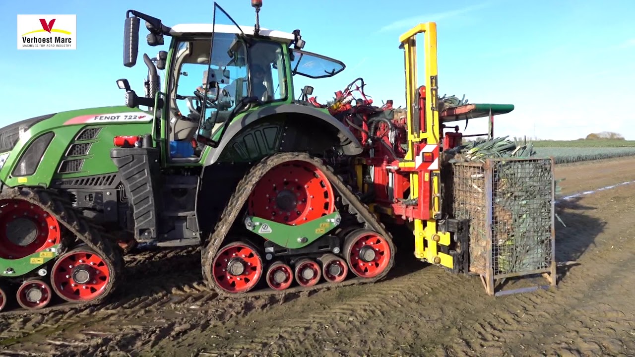 Fendt 722 - Zuidberg tracks - Verhoest Preirooier - Arracheuse poireau  - Leek  Harvester