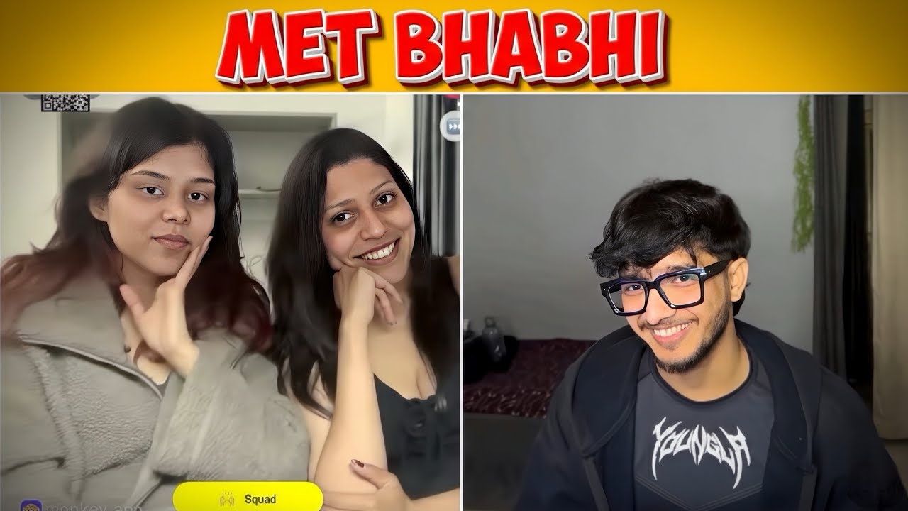 First Time I Met Bhabhi 😳 | Unexpected Reaction #omegle  #monkeyapp #omegle #ometv #comedy #funny