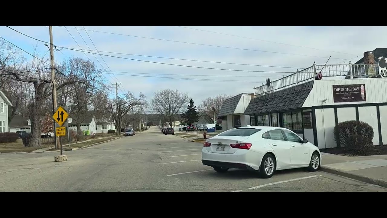 Lake Geneva WI congelando o lago 