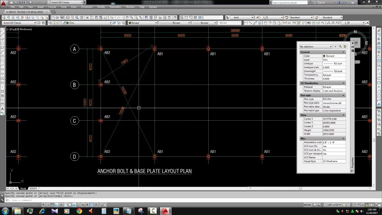 Чертеж конструкции стального сарая (часть 1)