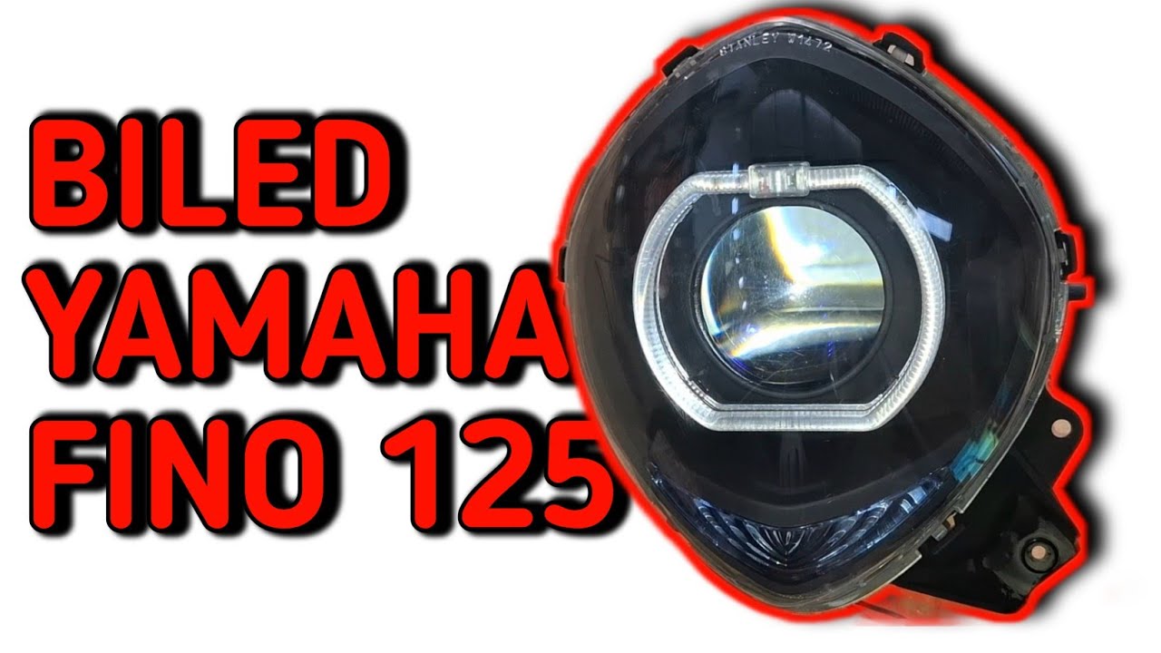 Proses pemasangan lampu projector biled yamaha fino 125