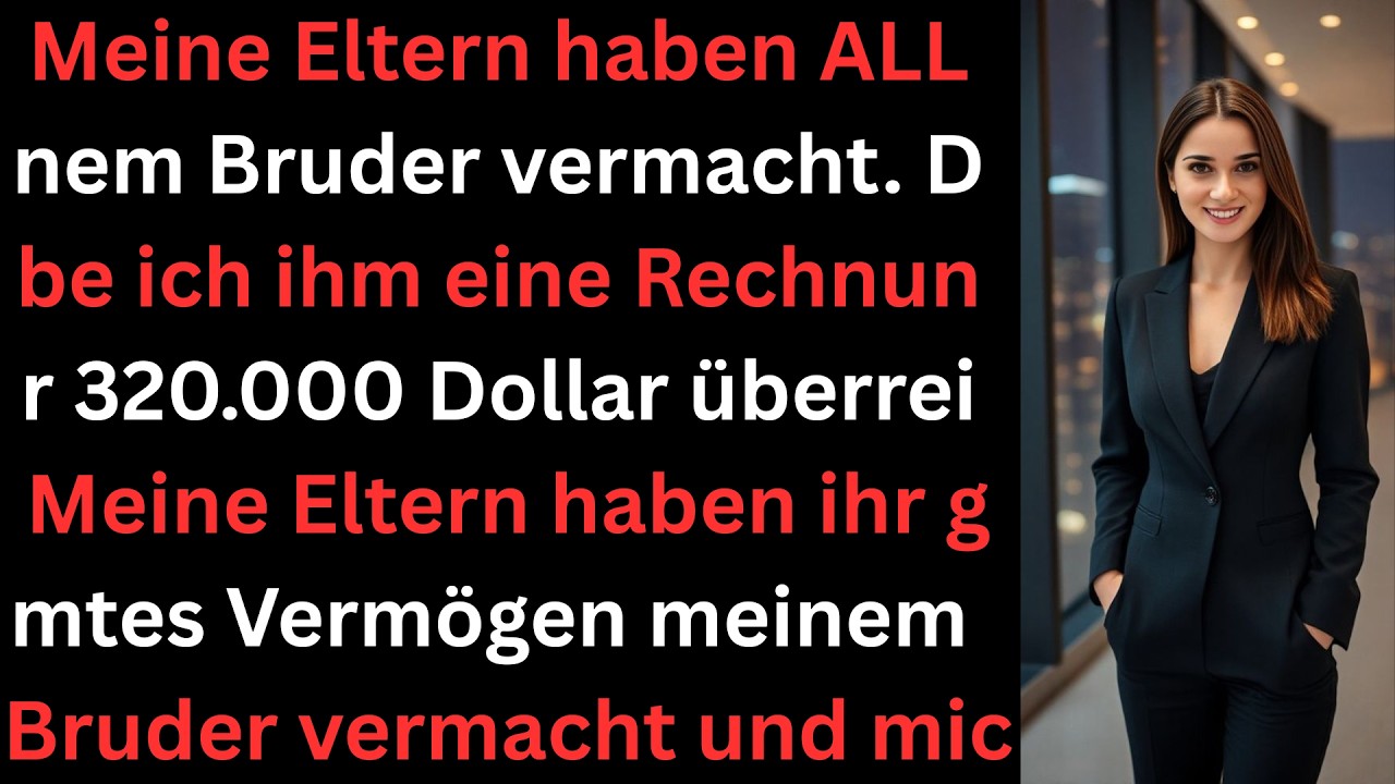 Meine Eltern hinterließen ALLES meinem Bruder – dann gab ich ihm eine 320.000$-Rechnung