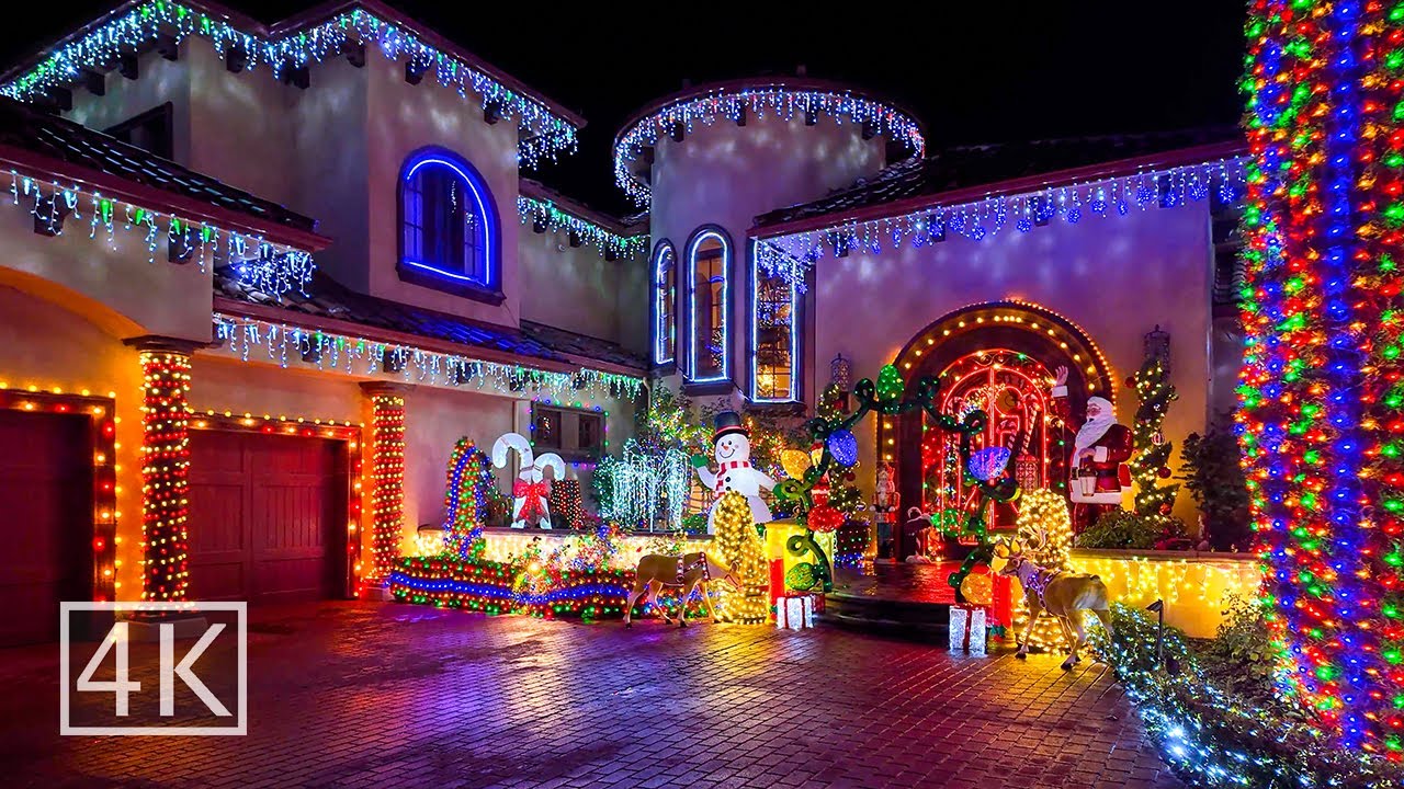 [4K] 🎄 Christmas Lights - Loomis California - Part 2