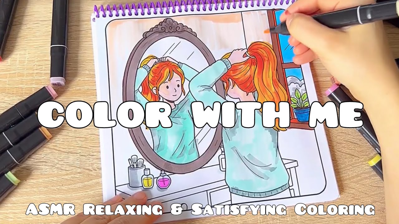 Cozy Coloring☀️Relax and Color with me🙌#asmr #adultcoloring 